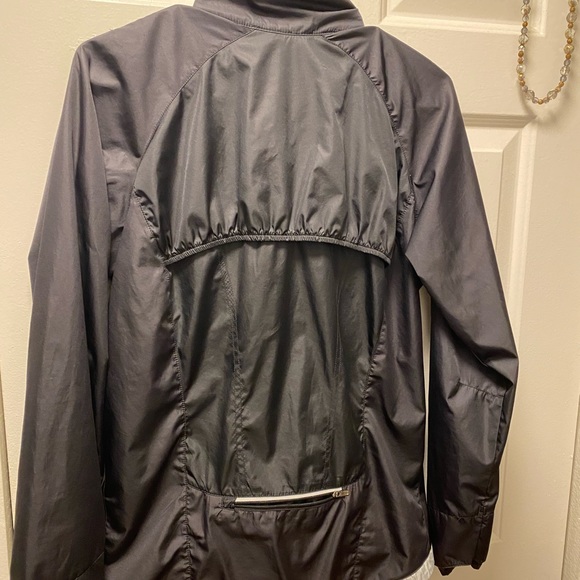 Nike Fitstorm Full Zip Jacket Women's Black Vented Windbreaker Mock Neck SZ SM - Picture 10 of 16